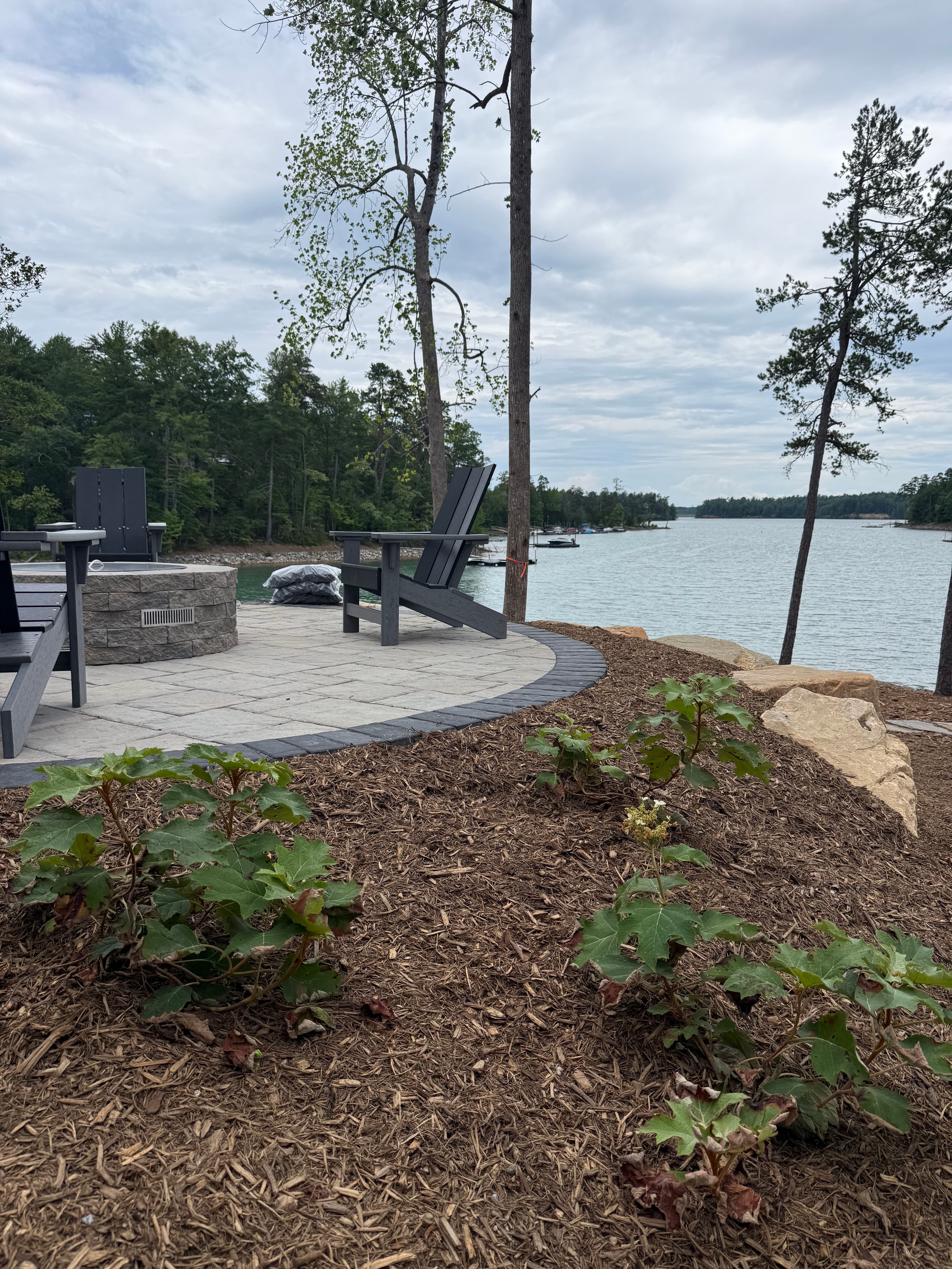 Project Paver Patio and Fire Pit Build at Lake James NC image